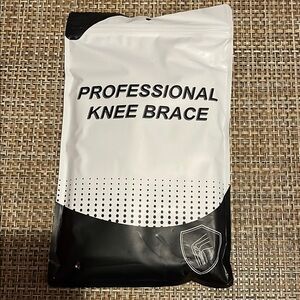 Black and White Professional Knee Brace